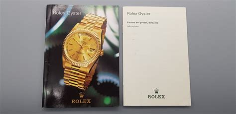 listino prezzi rolex anno 1990|valore rolex vintage.